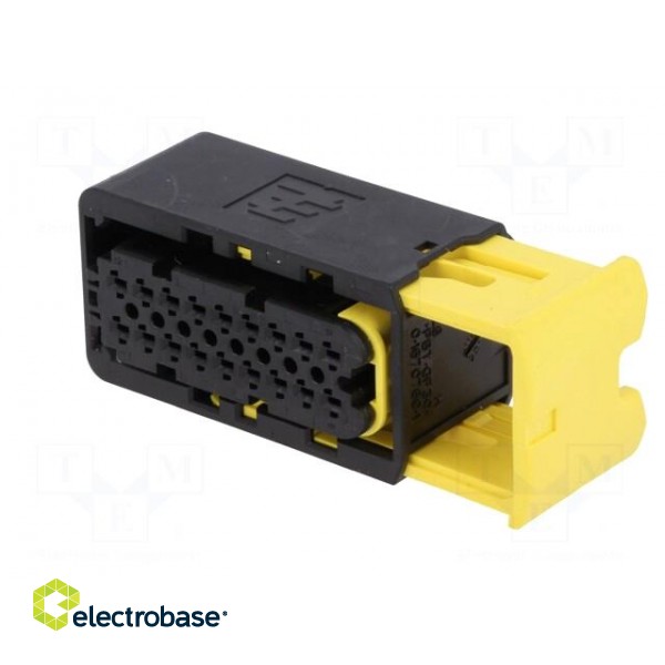 Connector: automotive | female | plug | for cable | PIN: 18 | black | IP67 image 2