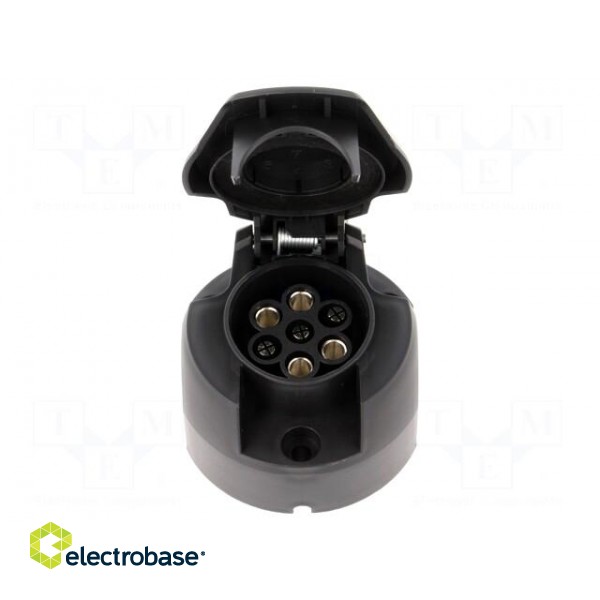 Connector: automotive | socket | PIN: 7 | nickel plated | 12VDC | brass image 2