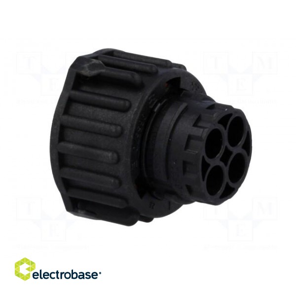 Connector: circular | 2.5mm System | female | plug | for cable | PIN: 4 image 4