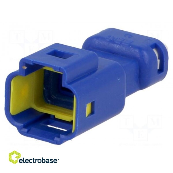 Connector: wire-wire | 560,E-Seal | male | plug | for cable | blue | IP67 paveikslėlis 1