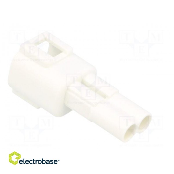 Connector: wire-wire | 570,E-Seal | plug | male | PIN: 2 | IP67 | white paveikslėlis 4