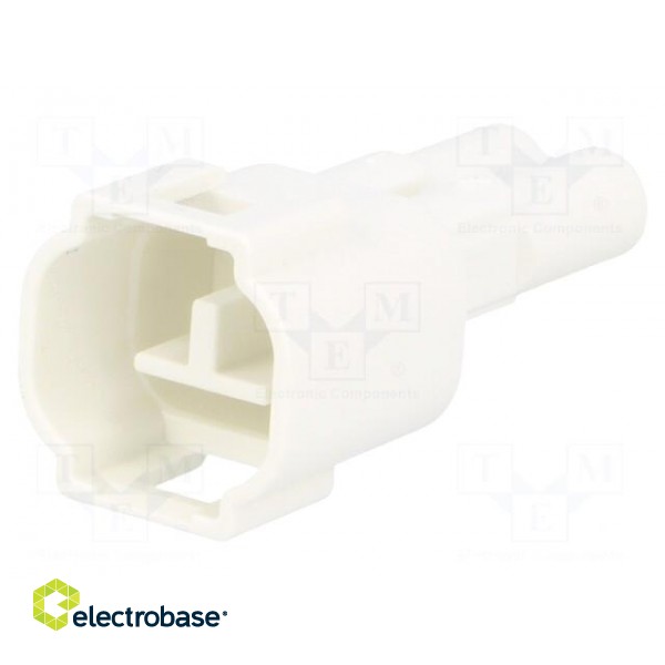Connector: wire-wire | 570,E-Seal | plug | male | PIN: 2 | IP67 | white paveikslėlis 1