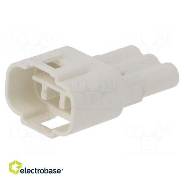 Connector: wire-wire | 570,E-Seal | plug | male | PIN: 3 | IP67 | white image 1