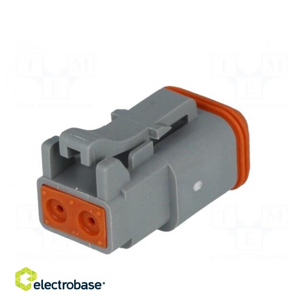 Connector: wire-wire | AT | plug | female | PIN: 2 | IP67 | Locking: latch paveikslėlis 6