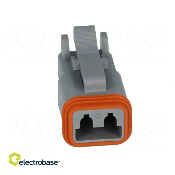 Connector: wire-wire | AT | plug | female | PIN: 2 | IP67 | Locking: latch image 9