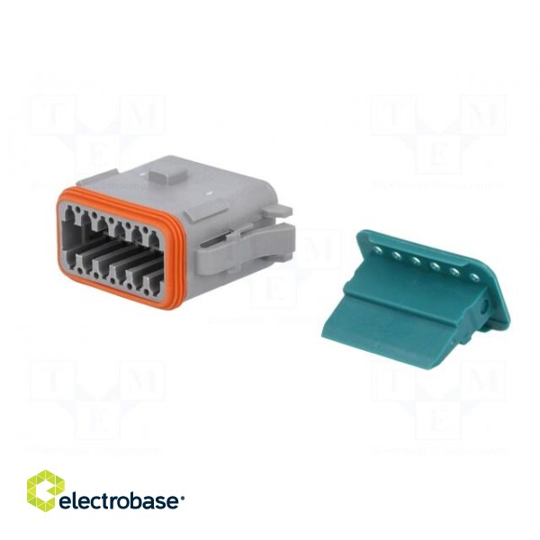 Connector: wire-wire | AT | female | plug | for cable | PIN: 12 | crimped image 2