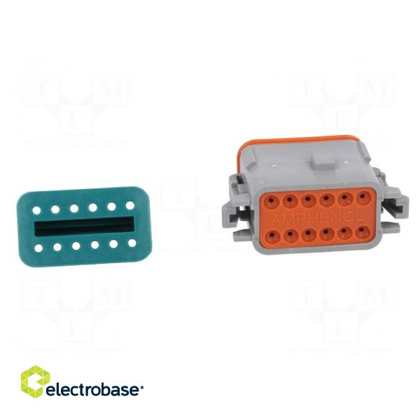 Connector: wire-wire | AT | female | plug | for cable | PIN: 12 | crimped image 5