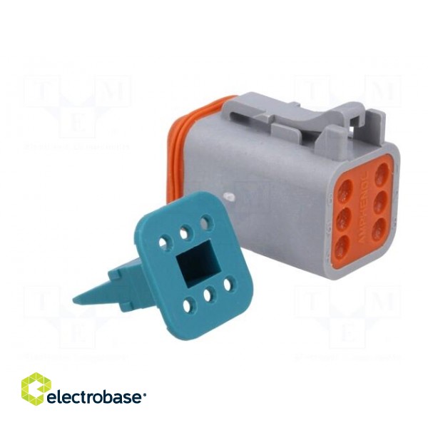 Connector: wire-wire | AT | plug | female | Size: 16 | 20AWG÷16AWG | PIN: 6 image 4