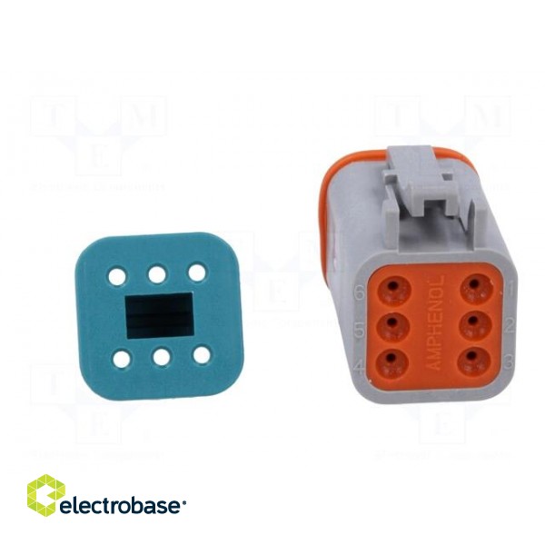 Connector: wire-wire | AT | female | plug | for cable | PIN: 6 | crimped image 5