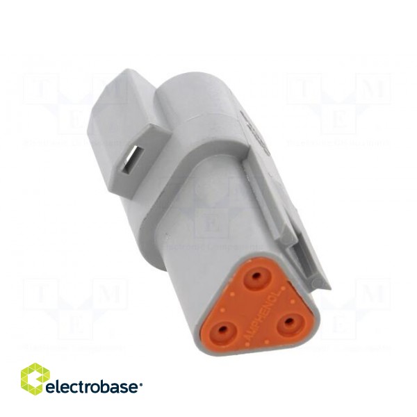 Connector: wire-wire | AT | plug | male | PIN: 3 | IP67 | Locking: latch paveikslėlis 5