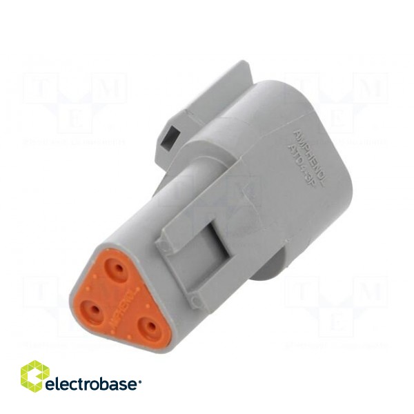 Connector: wire-wire | AT | plug | male | PIN: 3 | IP67 | Locking: latch image 6