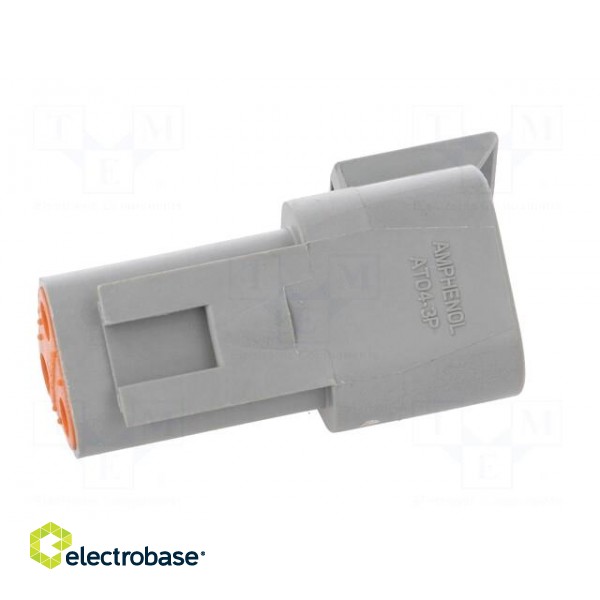 Connector: wire-wire | AT | plug | male | PIN: 3 | IP67 | Locking: latch paveikslėlis 7