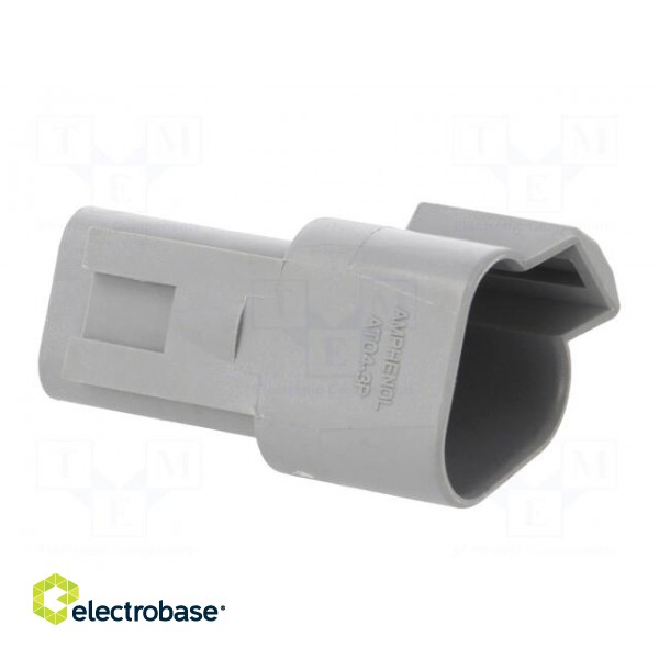 Connector: wire-wire | AT | plug | male | PIN: 3 | IP67 | Locking: latch paveikslėlis 8