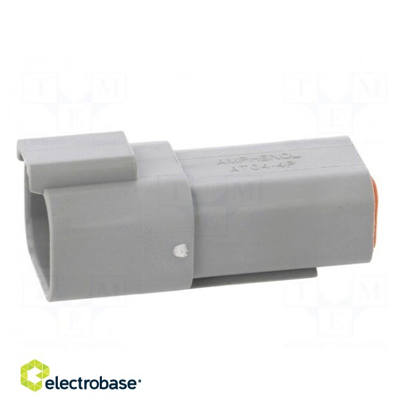 Connector: wire-wire | AT | plug | male | PIN: 4 | IP67 | Locking: latch image 3