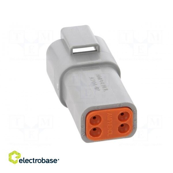 Connector: wire-wire | AT | plug | male | PIN: 4 | IP67 | Locking: latch image 5