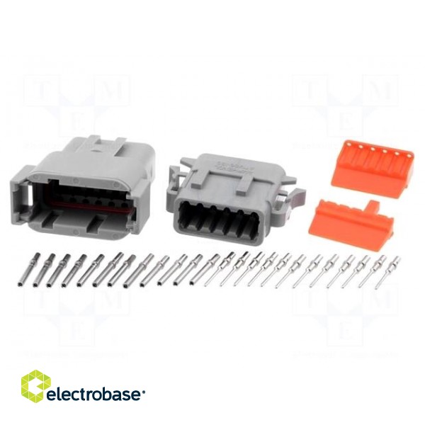 Connector: wire-wire | ATM | plug | male + female | Size: 20 | PIN: 12 image 1
