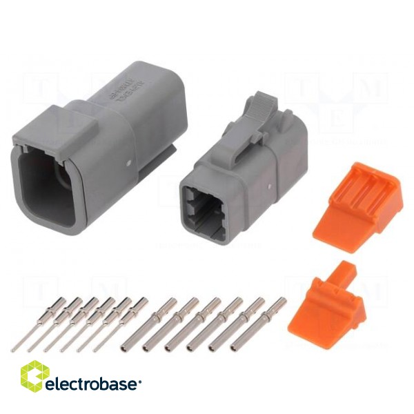 Connector: wire-wire | ATM | plug | male + female | Size: 20 | PIN: 6 image 1