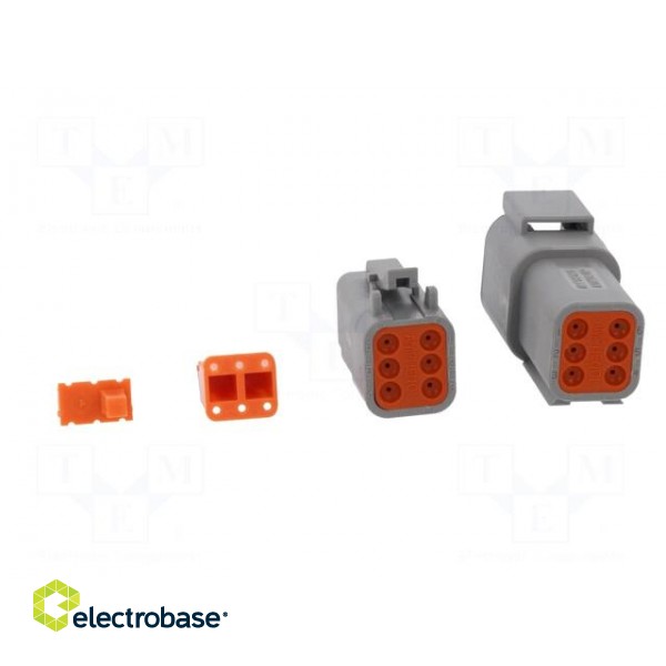 Connector: wire-wire | ATM | plug | male + female | Size: 20 | PIN: 6 image 5