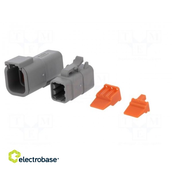 Connector: wire-wire | ATM | plug | male + female | Size: 20 | PIN: 6 image 2