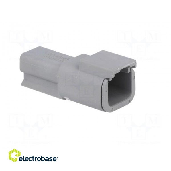 Connector: wire-wire | ATM | male | plug | for cable | PIN: 2 | grey | IP67 image 8