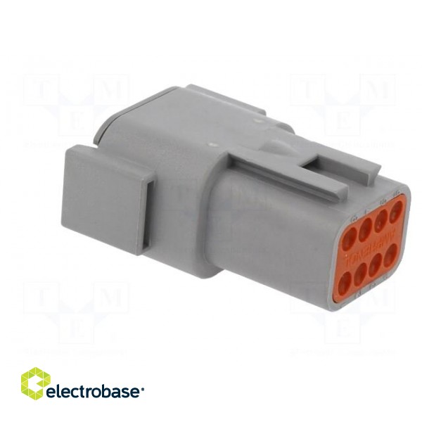 Connector: wire-wire | ATM | plug | male | PIN: 8 | IP67 | Locking: latch image 4