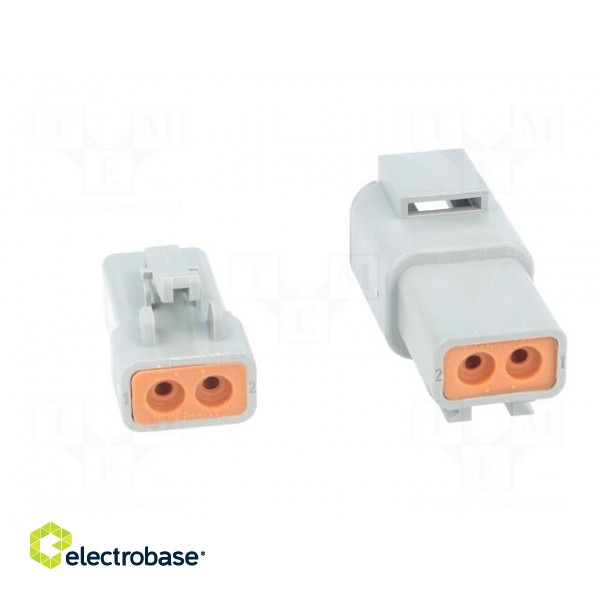 Connector: wire-wire | ATP | plug | male + female | Size: 12 | PIN: 2 image 5