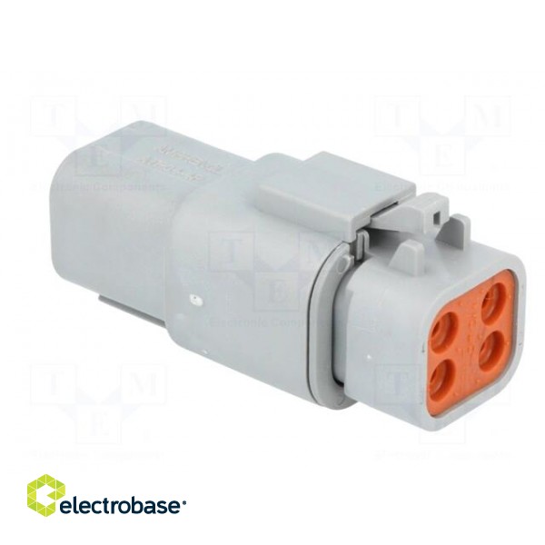 Connector: wire-wire | ATP | plug | male + female | Size: 12 | PIN: 4 фото 4