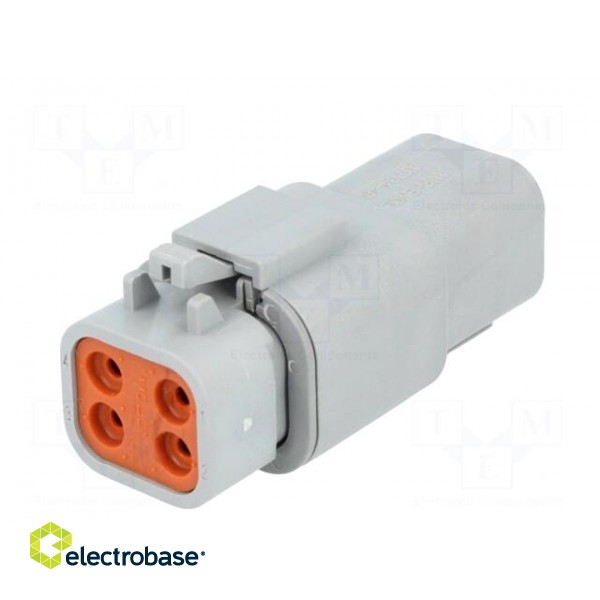 Connector: wire-wire | ATP | plug | male + female | Size: 12 | PIN: 4 фото 6