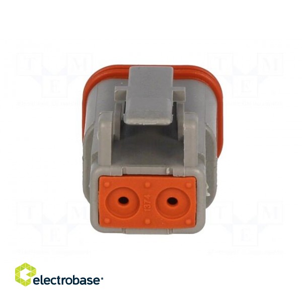 Connector: wire-wire | DT | female | plug | for cable | PIN: 2 | grey | IP68 image 5