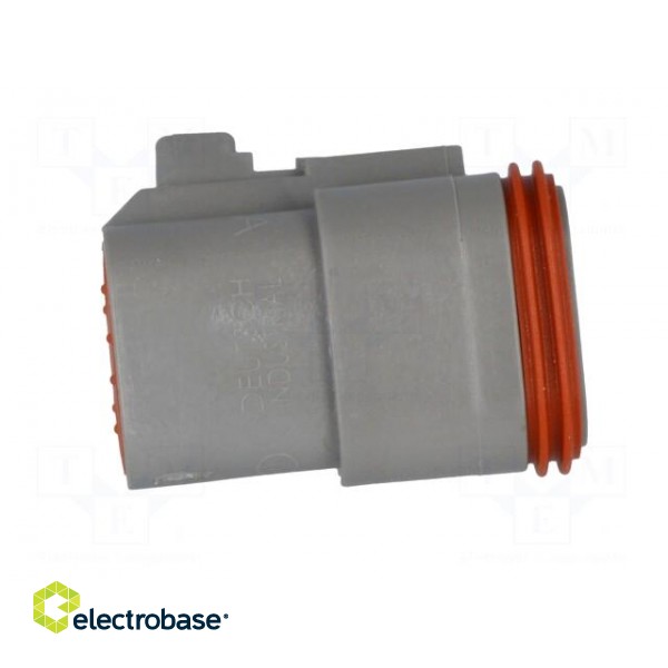 Connector: wire-wire | DT | female | plug | for cable | PIN: 3 | grey | IP68 фото 7