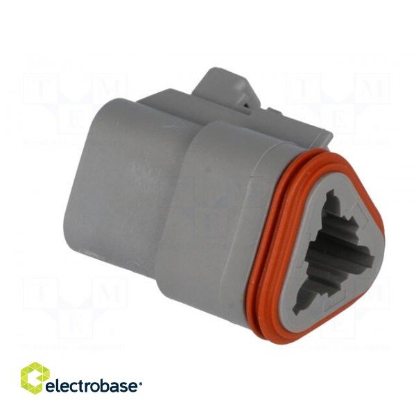 Connector: wire-wire | DT | female | plug | for cable | PIN: 3 | grey | IP68 фото 8