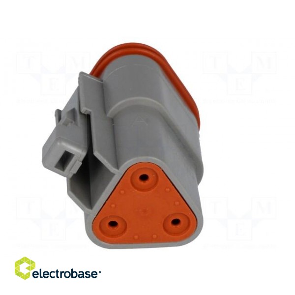 Connector: wire-wire | DT | female | plug | for cable | PIN: 3 | grey | IP68 фото 5
