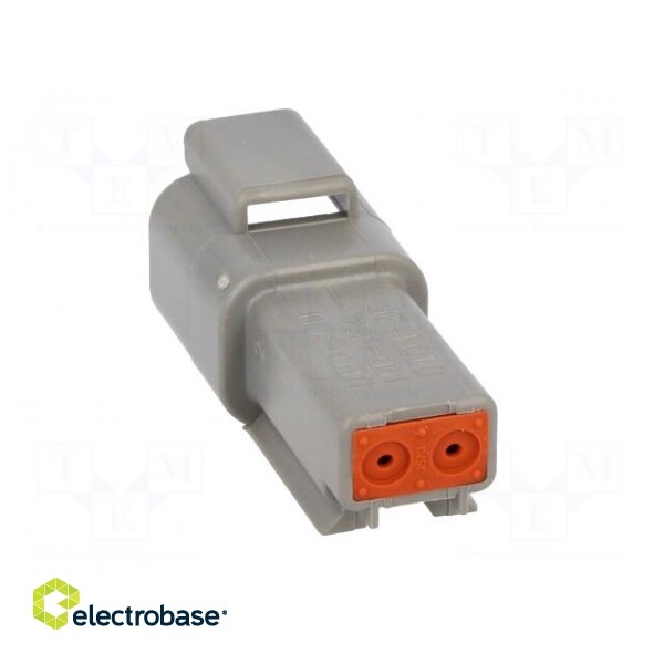 Connector: wire-wire | DT | plug | male | PIN: 2 | IP68 | Locking: latch image 5
