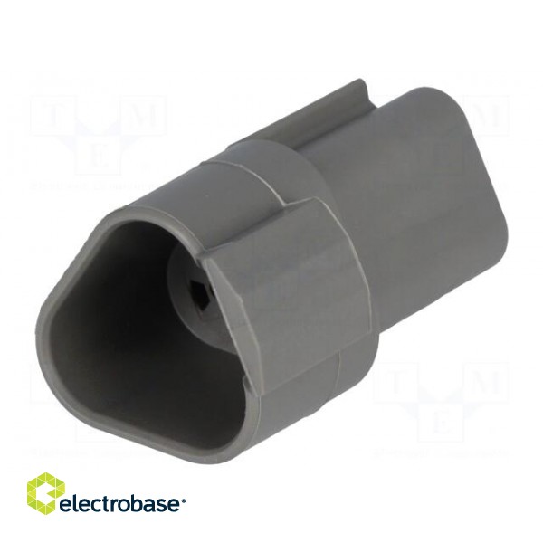 Connector: wire-wire | DT | plug | male | PIN: 3 | IP68 | Locking: latch paveikslėlis 1