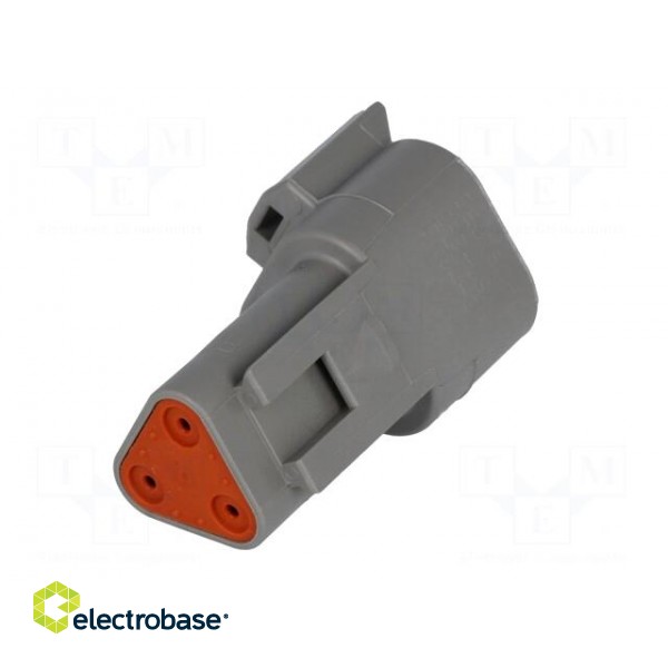 Connector: wire-wire | DT | plug | male | PIN: 3 | IP68 | Locking: latch image 6