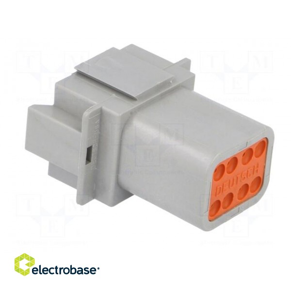 Connector: wire-wire | DT | male | plug | for cable | PIN: 8 | grey | IP68 image 4