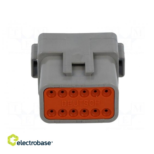 Connector: wire-wire | DT | male | plug | for cable | PIN: 12 | crimped image 5