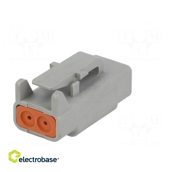 Connector: wire-wire | DTM | female | plug | for cable | PIN: 2 | crimped image 6