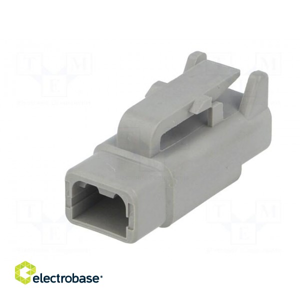 Connector: wire-wire | DTM | female | plug | for cable | PIN: 2 | crimped image 2