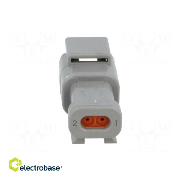 Connector: wire-wire | DTM | plug | male | PIN: 2 | IP68 | Locking: latch фото 5