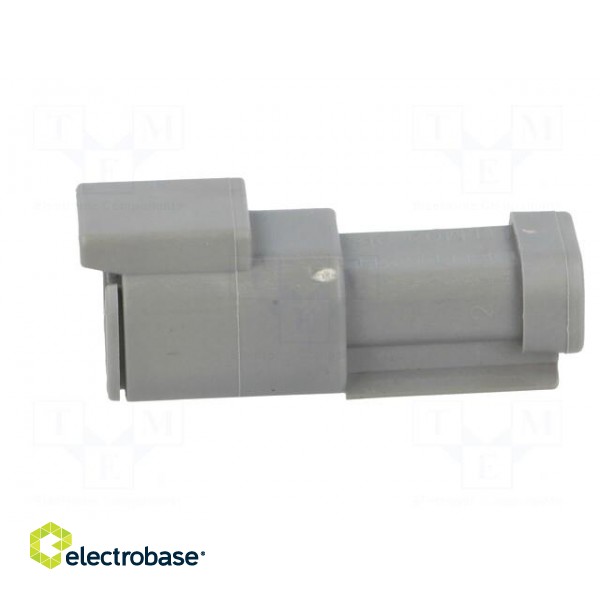 Connector: wire-wire | DTM | plug | male | PIN: 2 | IP68 | Locking: latch фото 3