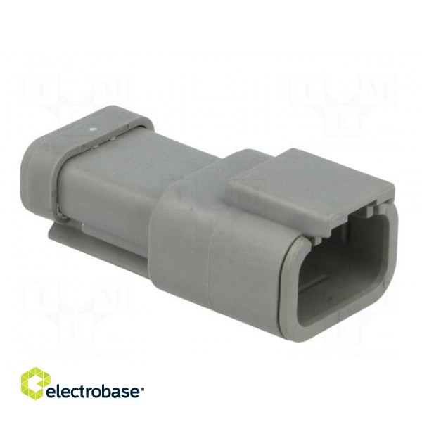 Connector: wire-wire | DTM | male | plug | for cable | PIN: 3 | grey | IP68 image 8