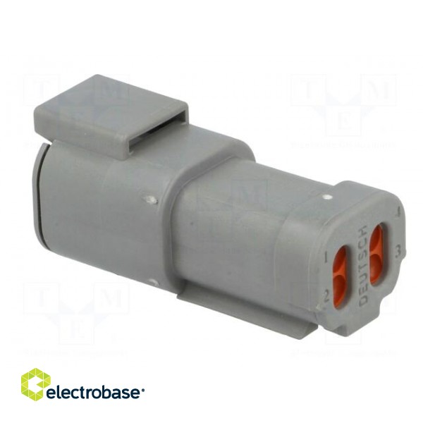 Connector: wire-wire | DTM | plug | male | PIN: 4 | IP68 | Locking: latch image 4
