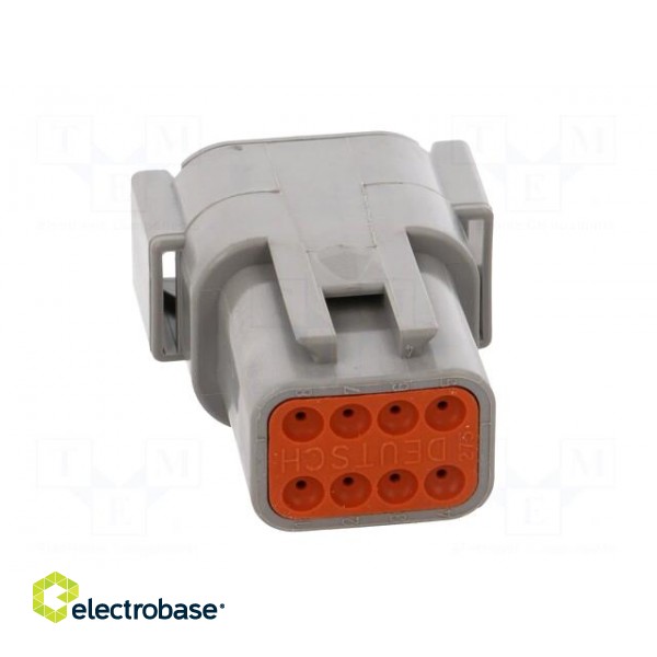 Connector: wire-wire | DTM | male | plug | for cable | PIN: 8 | grey | IP68 image 5
