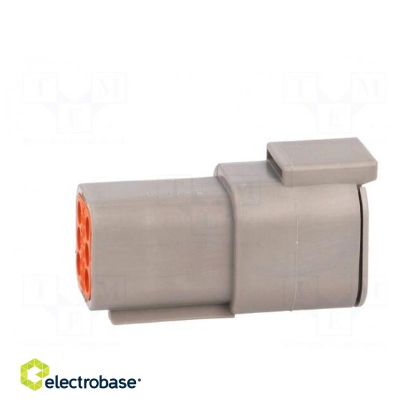 Connector: wire-wire | DTM | male | plug | for cable | PIN: 6 | crimped image 7