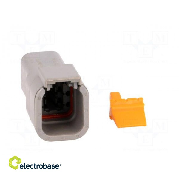 Connector: wire-wire | DTM | male | plug | for cable | PIN: 6 | crimped image 9