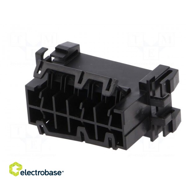 Connector: wire-wire | JPT | male | plug | for cable | PIN: 14 | black image 6