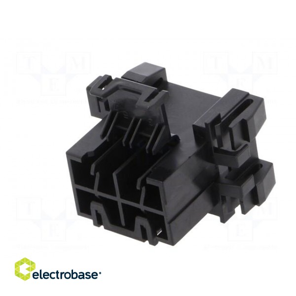 Connector: wire-wire | JPT | plug | male | PIN: 8 | w/o contacts | black image 6