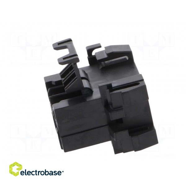 Connector: wire-wire | JPT | plug | male | PIN: 8 | w/o contacts | black image 7