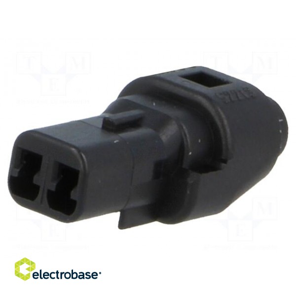 Connector: wire-wire | Mizu-P25 | plug | female | PIN: 2 | IP67 | 4A | 2.5mm image 1